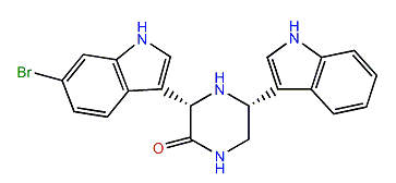 6''-Debromo-cis-3,4-dihydrohamacanthin B
